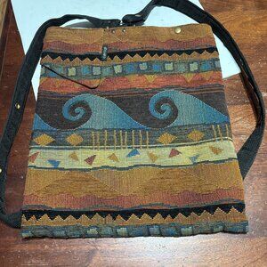 Rogers CAROGI Convertible Shoulder Backpack Bookbag Crossbody Tapestry BAG